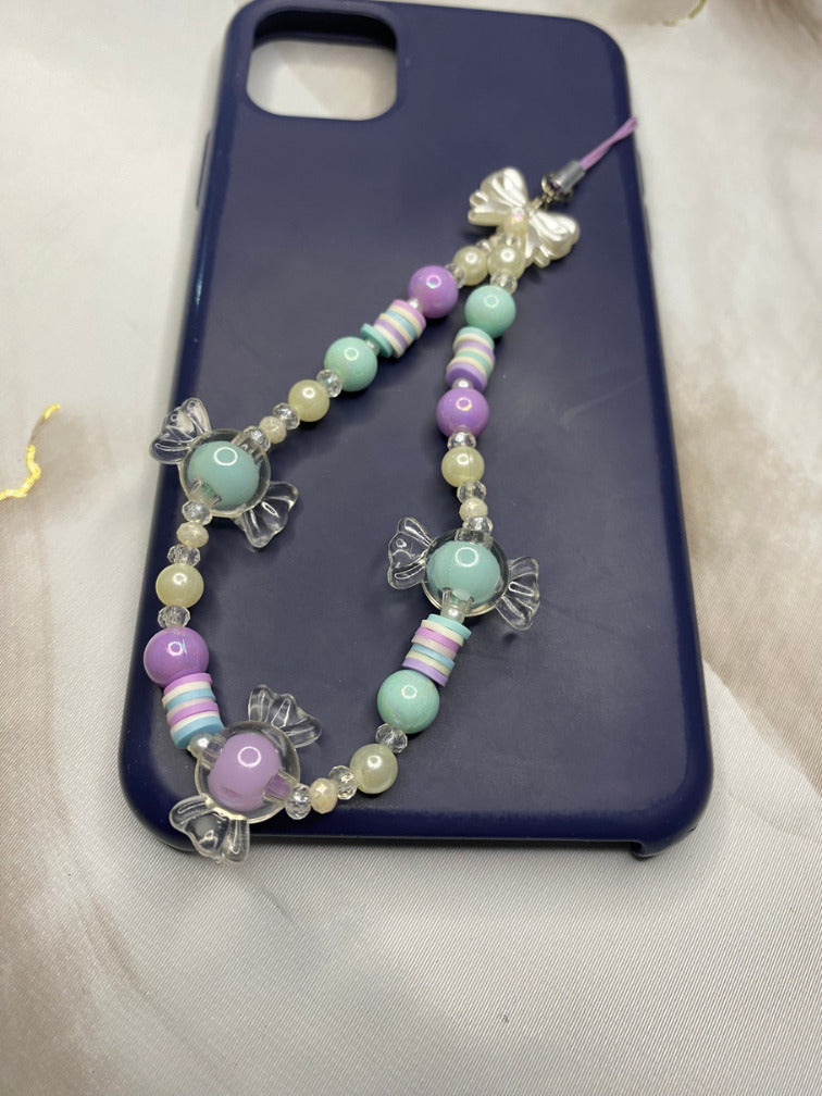 coquette phone charm strap pastel