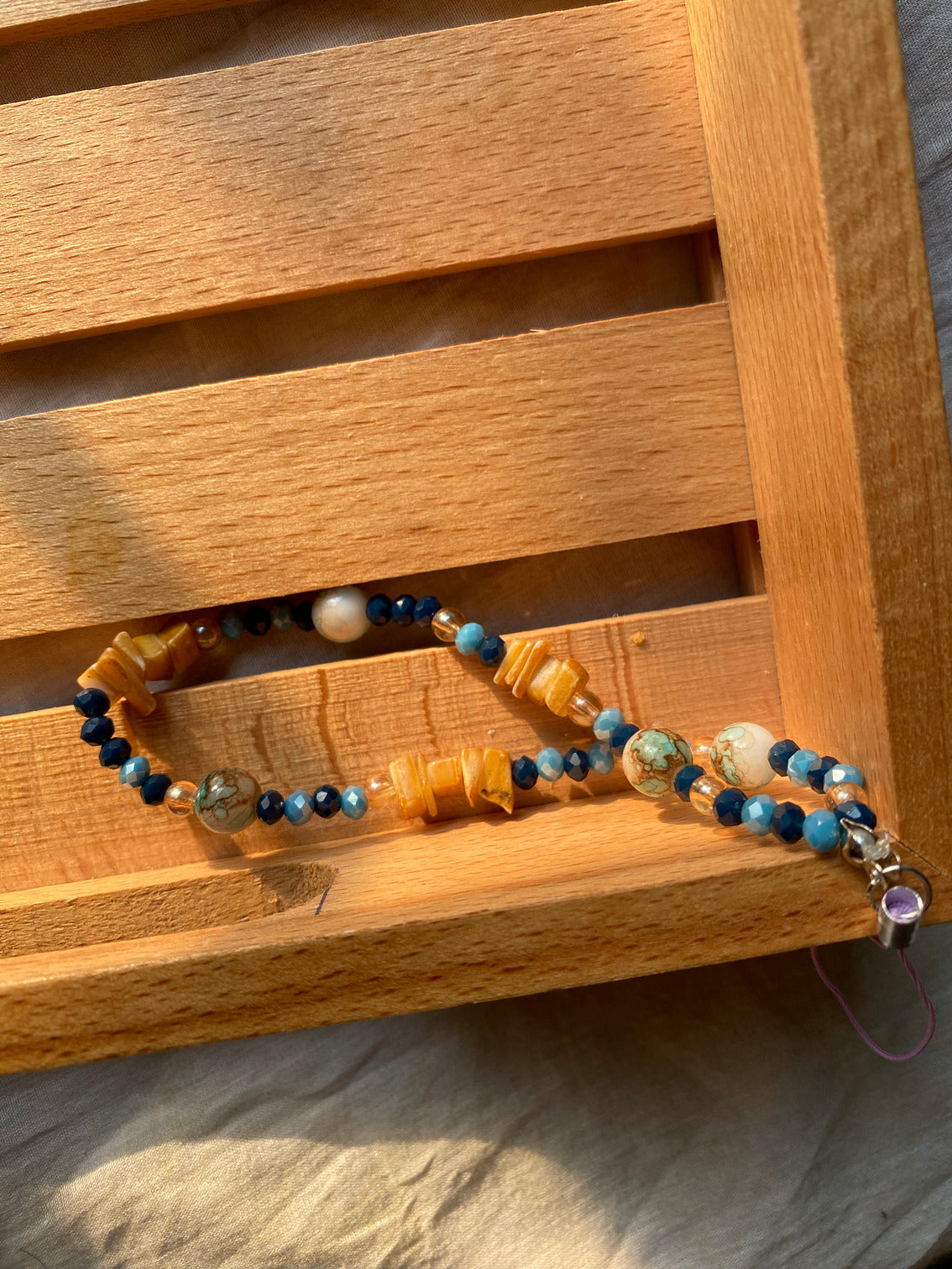 boho beaded phone charm strap handmade
